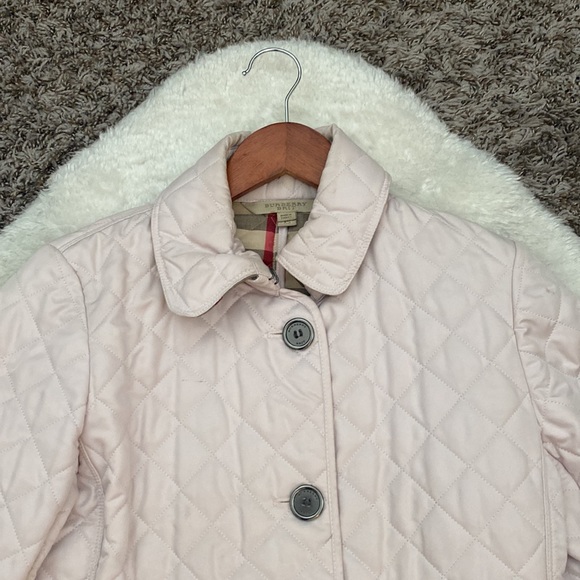 Blush pink Burberry quilted Coat - Picture 14 of 17